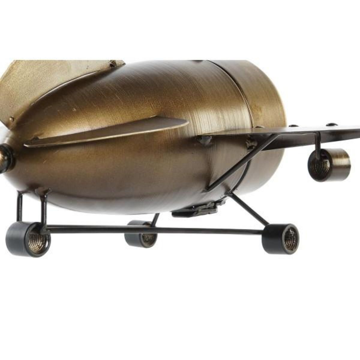 AAAAA Horloge de table DKD Home Decor 42 x 23 x 14 cm Avion Fer (2 Unités)