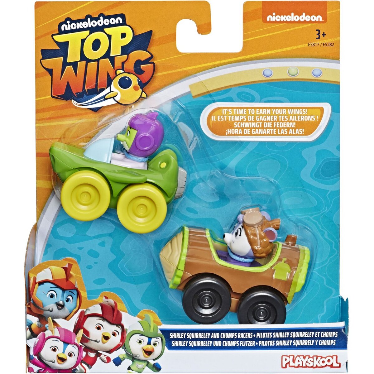 HASBRO Pack de 2 mini bolides Top Wing Shirley Squirrely et Chomps