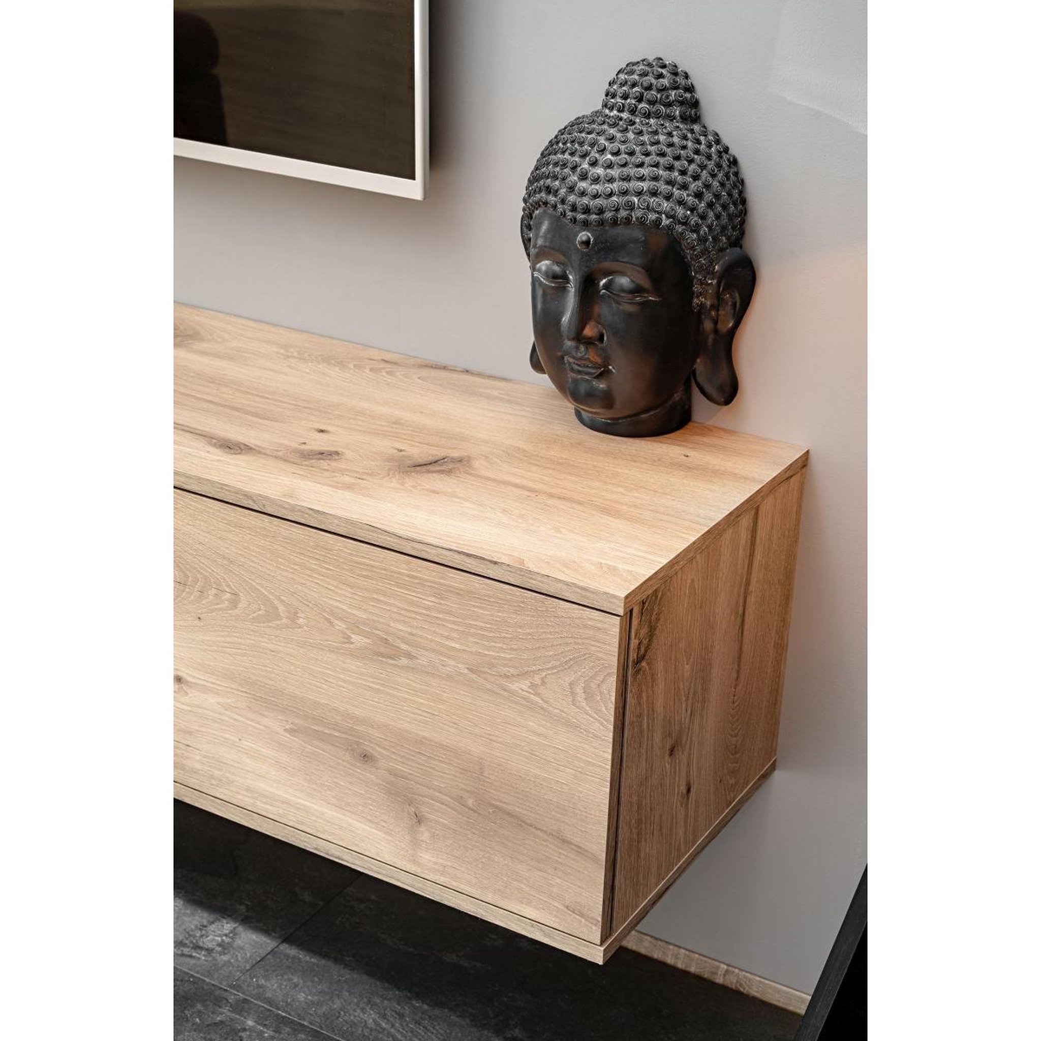 Voir la diapositive 4 : Paris Prix Ensemble meuble tv design  clare  240cm beige & naturel