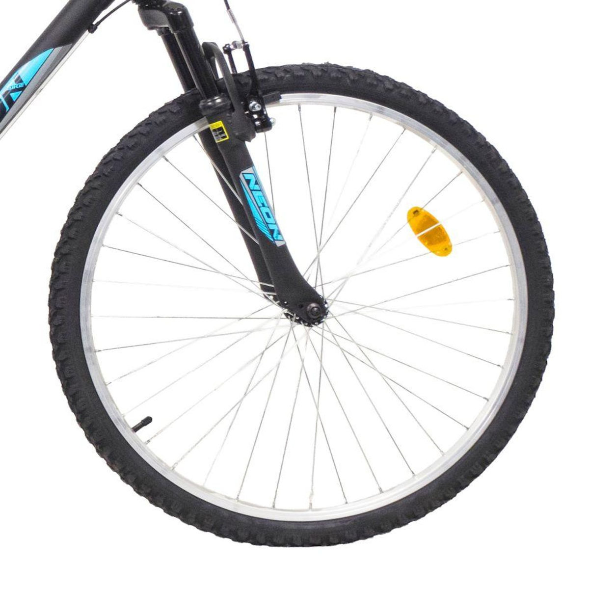 Vélo VTT 26'' NEON - Cadre Acier Suspendu - Fourche Télescopique - 18 Vitesses - Dérailleur Shimano - Poignées Tourantes