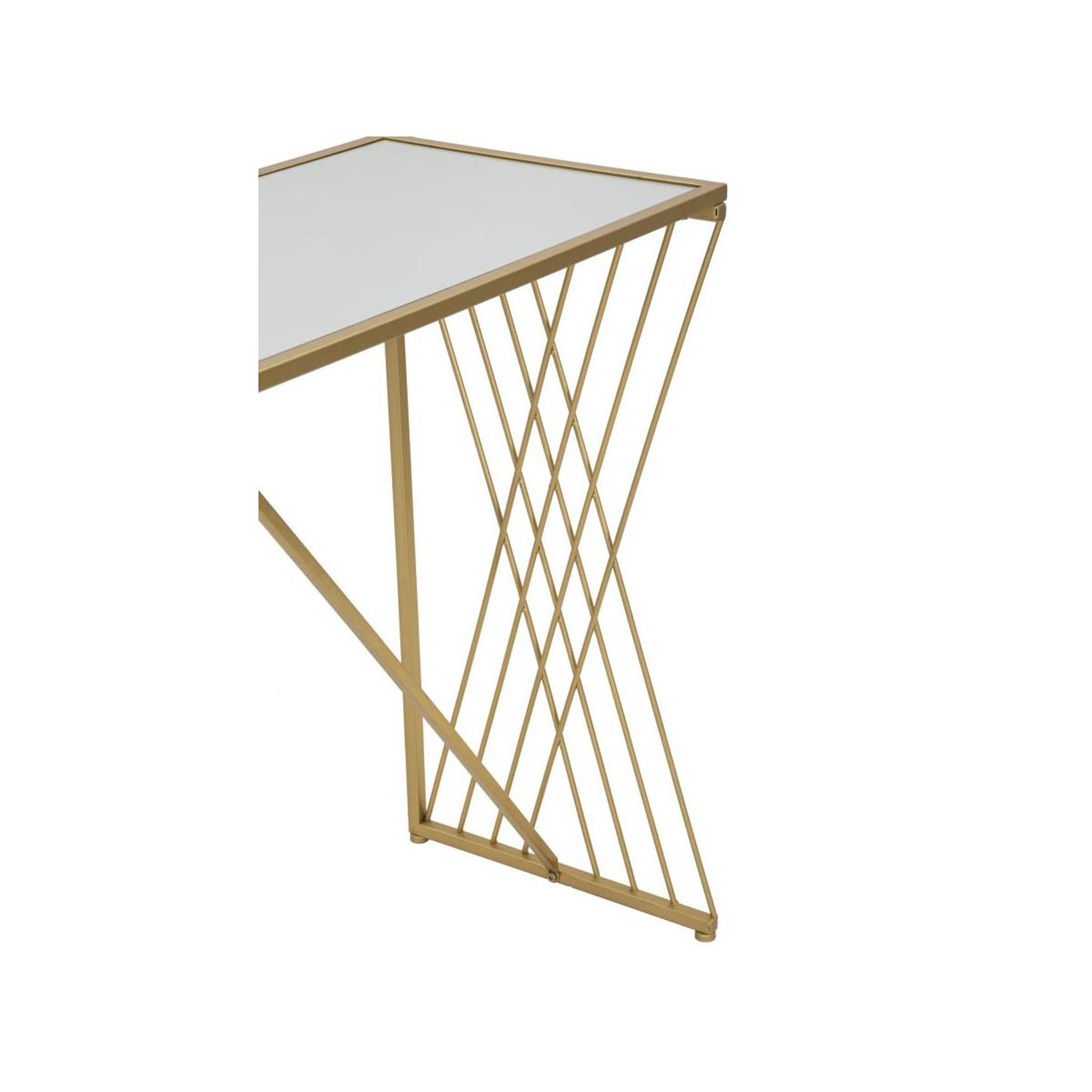 Voir la diapositive 4 : Paris Prix Console design en métal  easy  120cm or