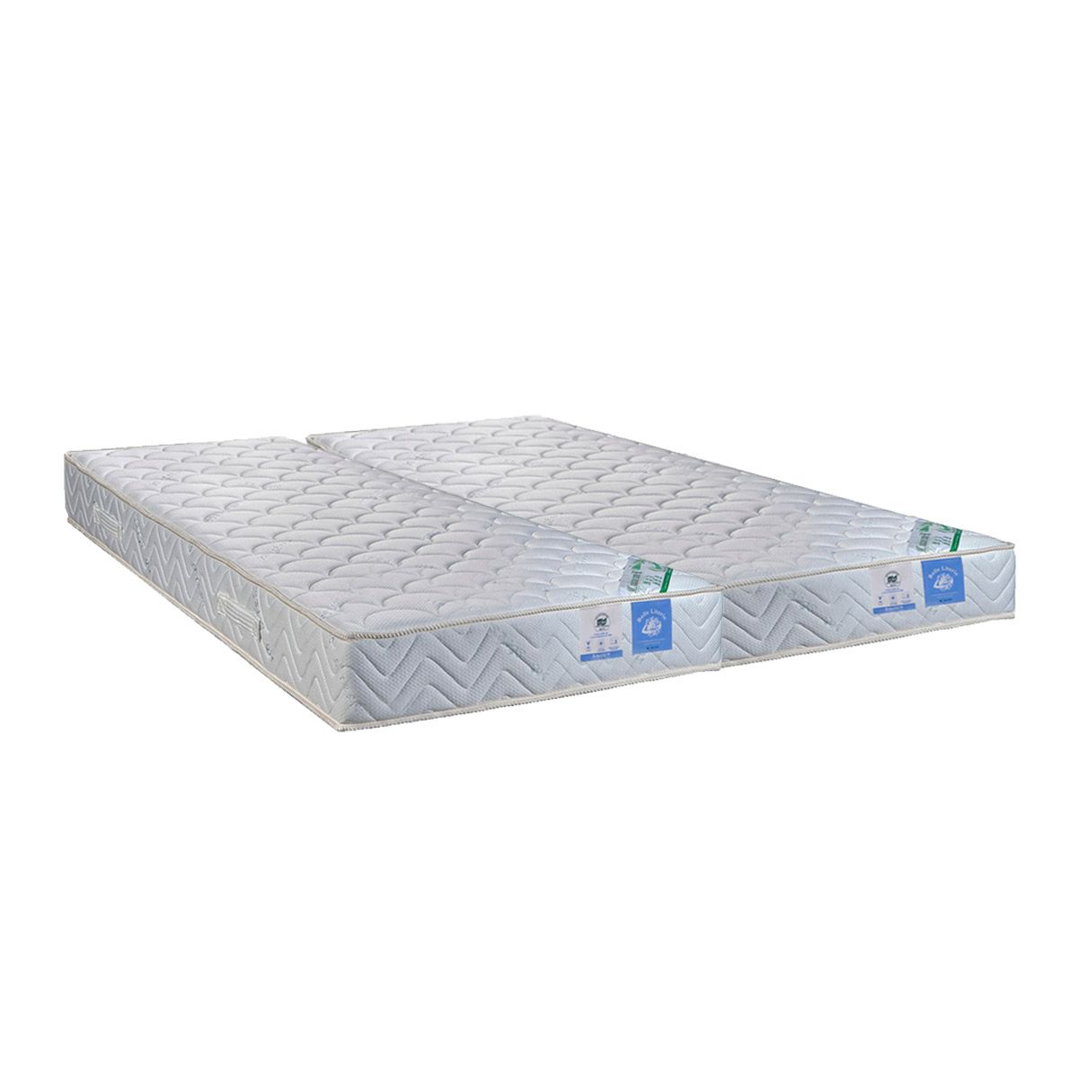 BELLE LITERIE BENOIST Matelas ressorts ensachés 2x90x200 cm FIDJI