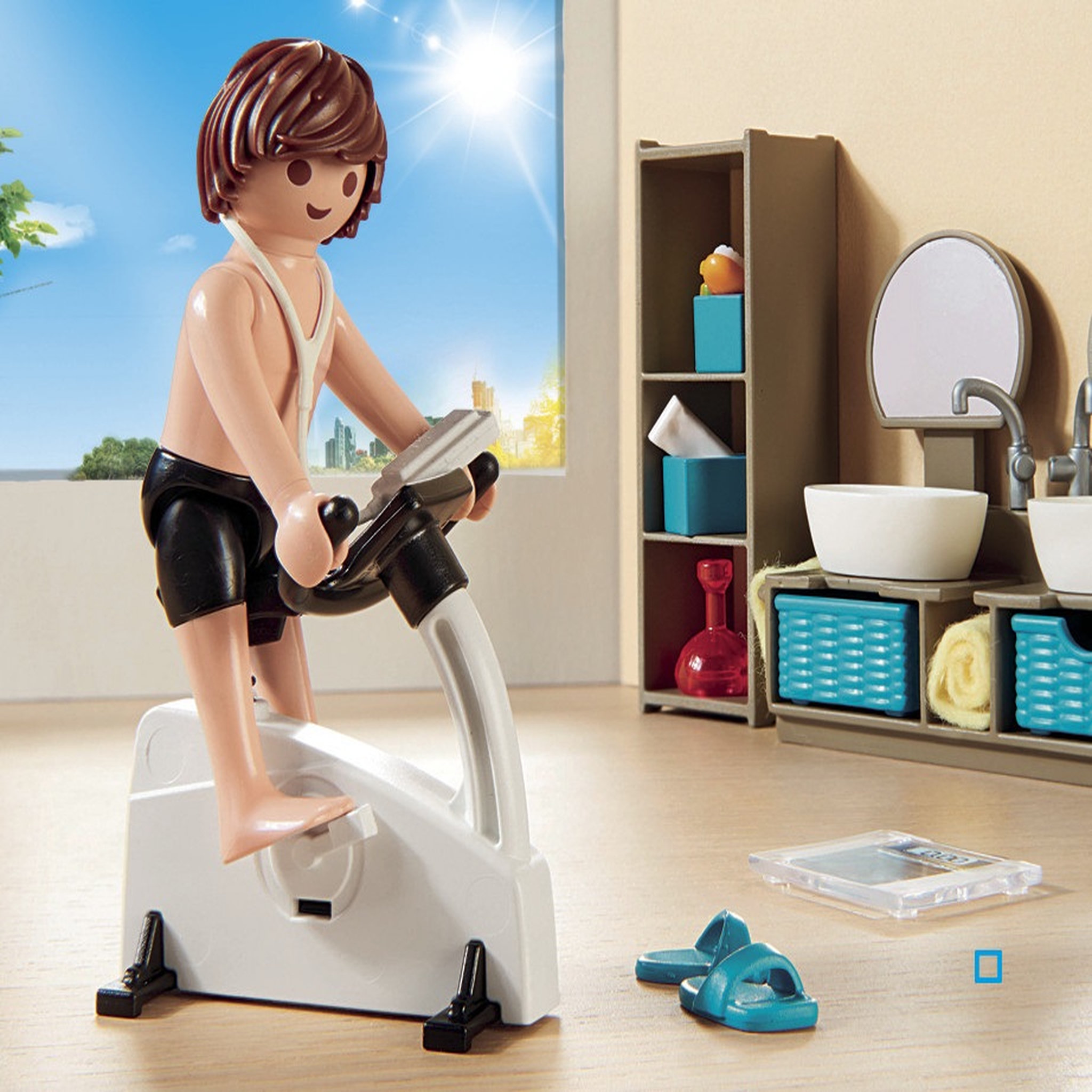 Voir la diapositive 4 : PLAYMOBIL 9268 - City Life - Salle de bain avec douche à l'italienne 