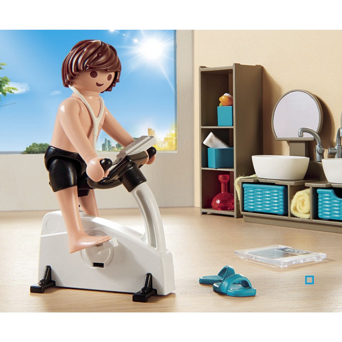 PLAYMOBIL 9268 - City Life - Salle de bain avec douche à l'italienne 