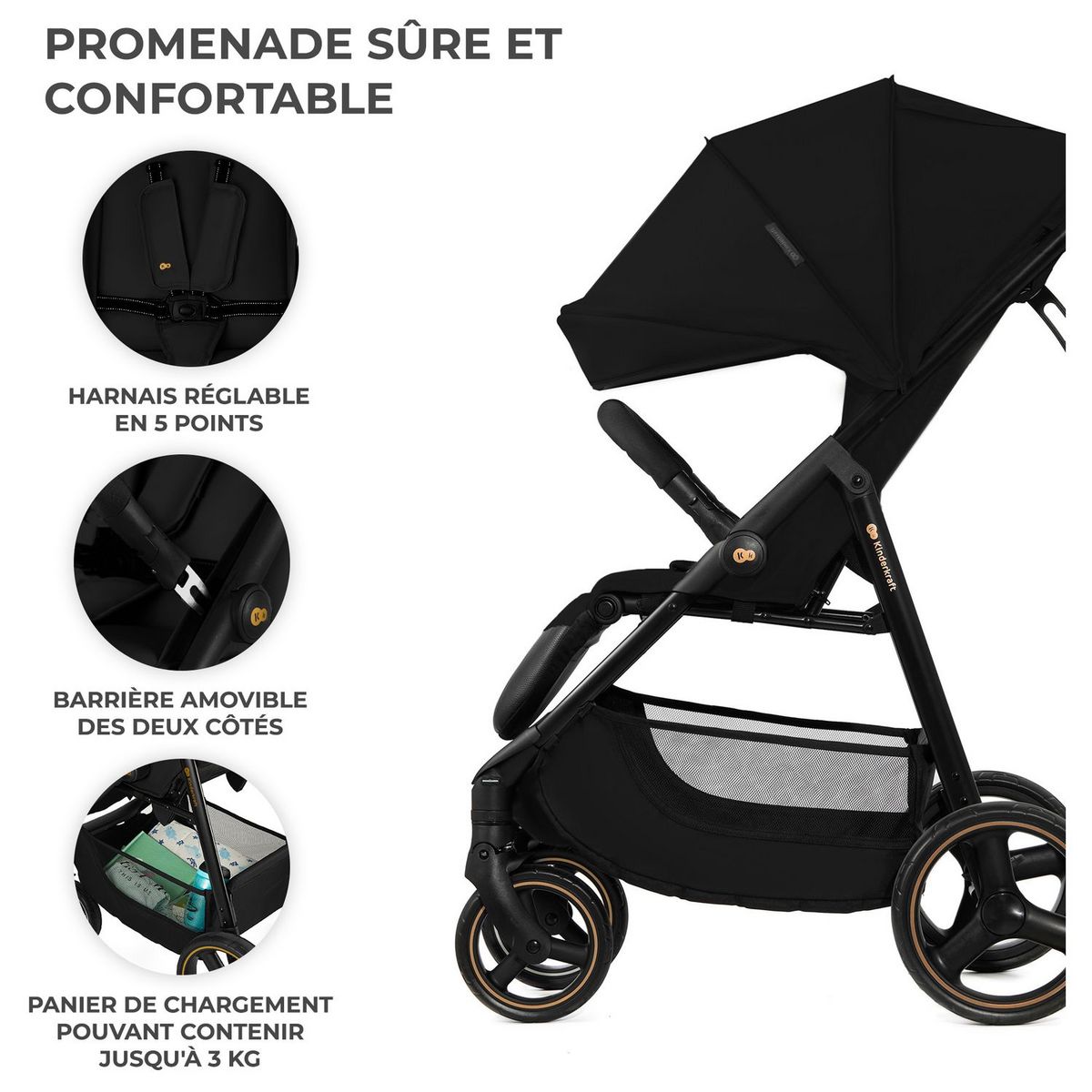 KINDERKRAFT Poussette TRIG 3