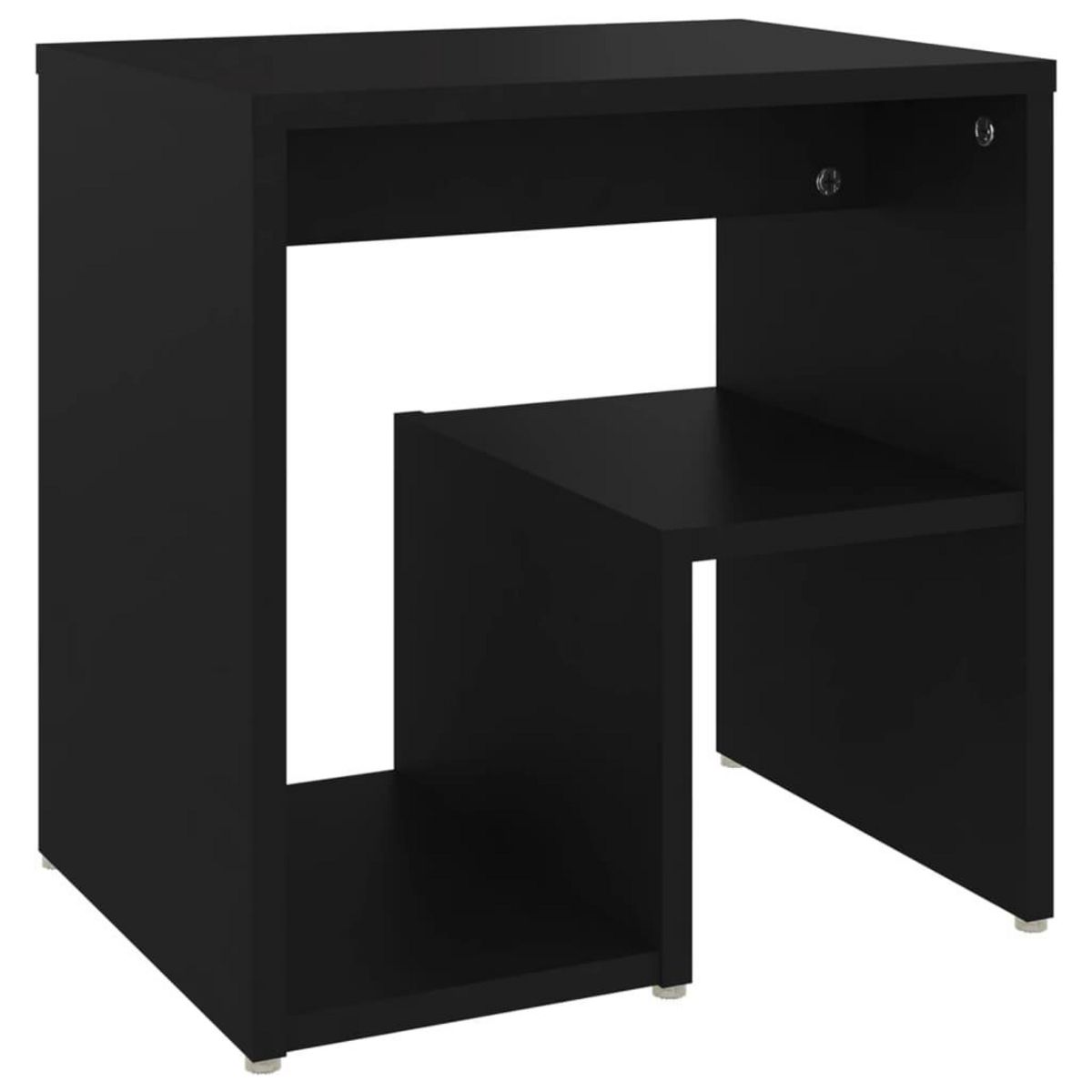 VIDAXL Tables de chevet 2 pcs noir 40x30x40 cm bois d'ingenierie