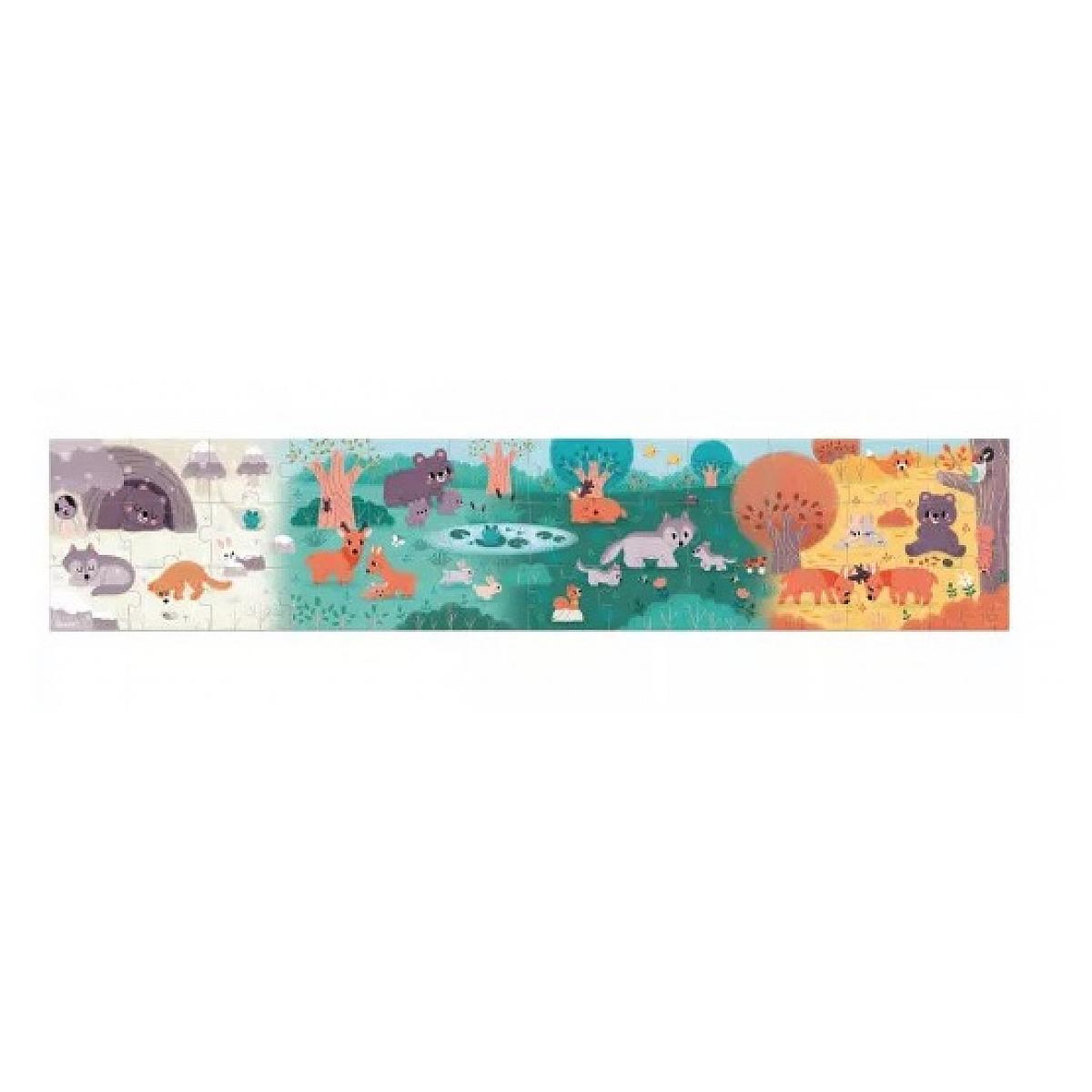 Voir la diapositive 2 : Juratoys-Janod Puzzle Panoramique 36 pcs - Partenariat WWFr