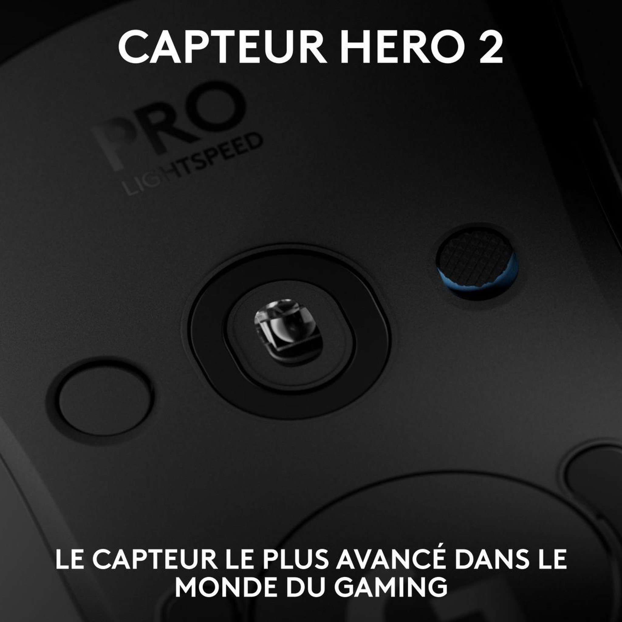 Voir la diapositive 4 : Logitech Souris gamer sans fil pro 2 lightspeed noir + pochette + dongle 8k hz