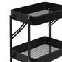 Voir la diapositive 3 : Paris Prix Desserte de Cuisine Design  Pliante  77cm Noir