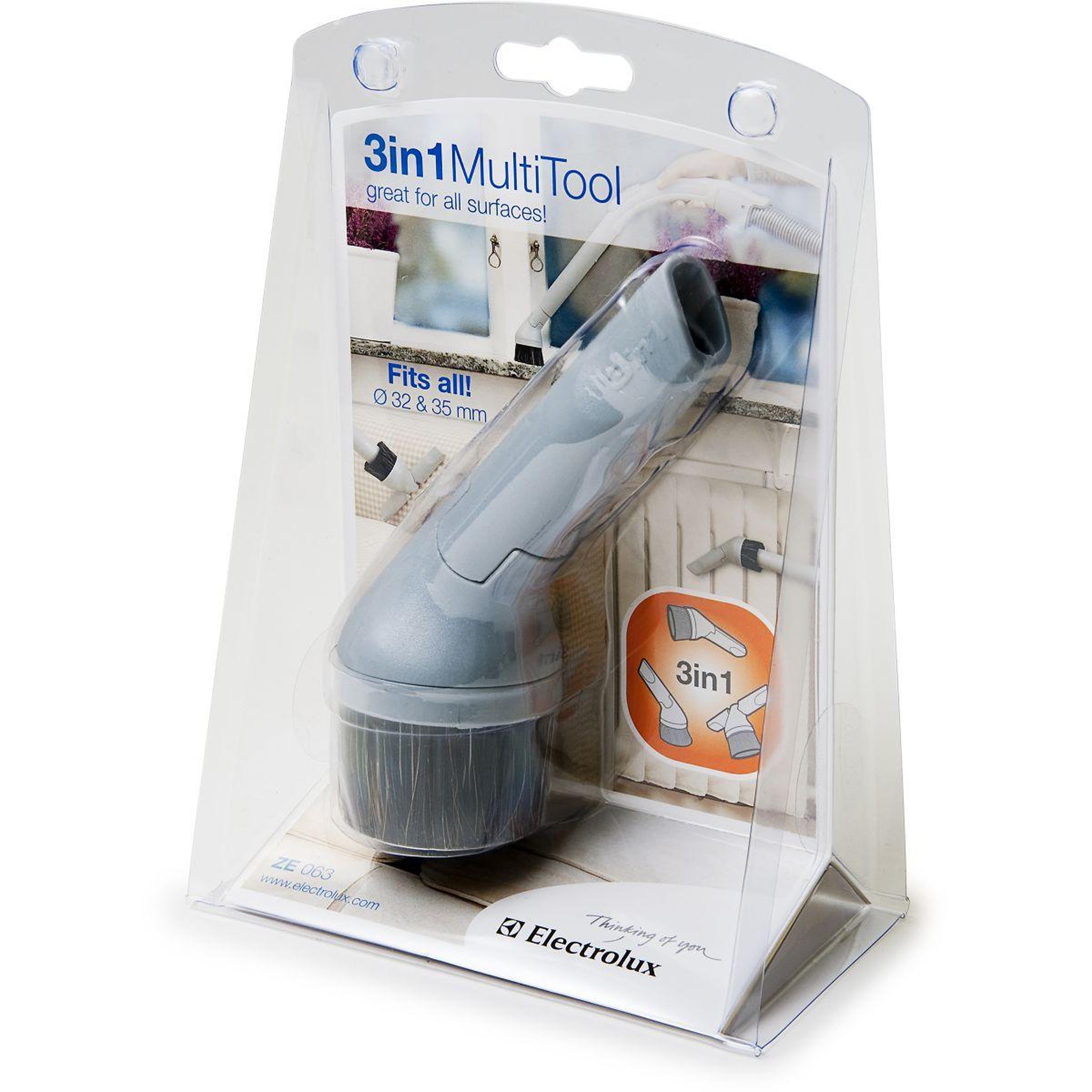 Voir la diapositive 2 : ELECTROLUX Brosse multifonction 3 en 1 ze063 avec adaptateur diamètre 32-35mm