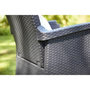 Voir la diapositive 2 : ALLIBERT BATH & DESIGN Fauteuil de jardin - Allibert by KETER - VERMONT - Résine imitation rotin tressé - Coloris : gris graphite - Dossier inclinabl