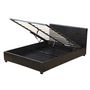 Voir la diapositive 3 : Habitat et Jardin Lit double avec coffre  Carla  - 140 x 190 cm - Noir