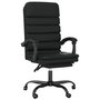 Voir la diapositive 2 : VIDAXL Fauteuil de massage inclinable de bureau Noir Similicuir