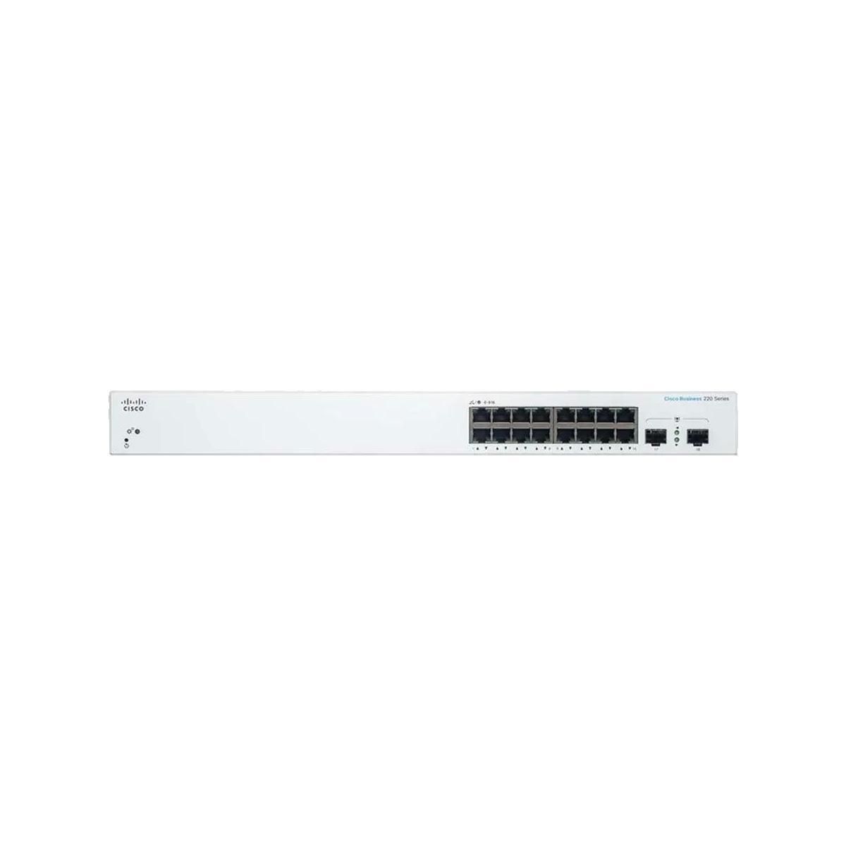 Cisco Switch réseau Cisco CBS220-16T-2G 16 ports Gigabit Ethernet et 2 ports SFP
