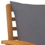 Voir la diapositive 5 : VIDAXL Salon de jardin 5 pcs avec coussin Bois d'acacia solide