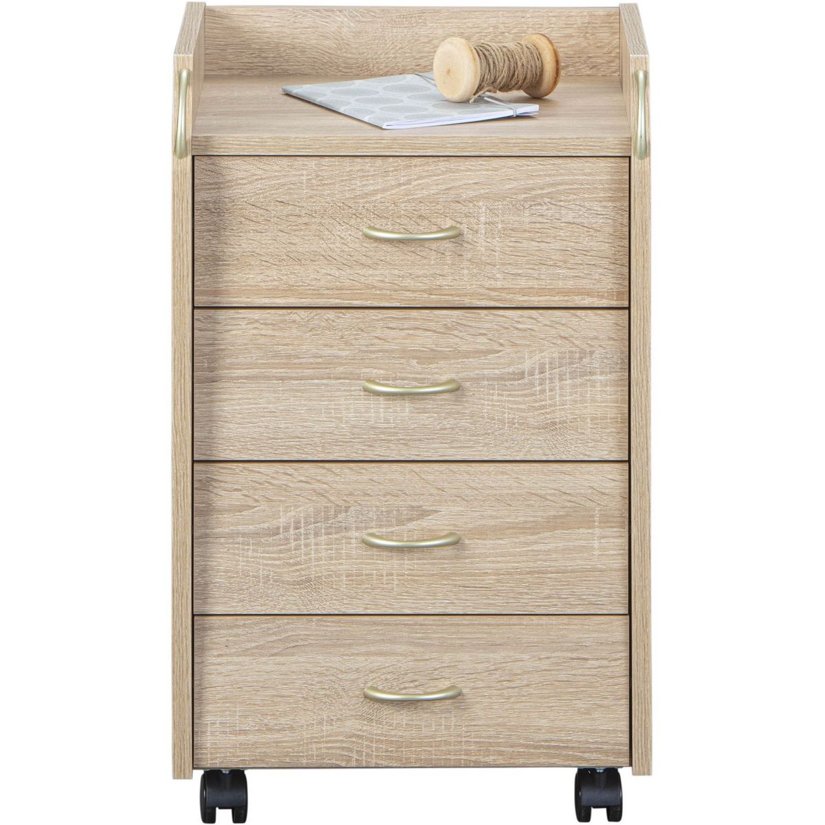 Caisson rangement pour bureau 4 tiroirs L40cm JOVI