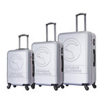 COMPAGNIE DE CALIFORNIE Ensemble de 3 valises à roulettes silver - cc-t243 silver