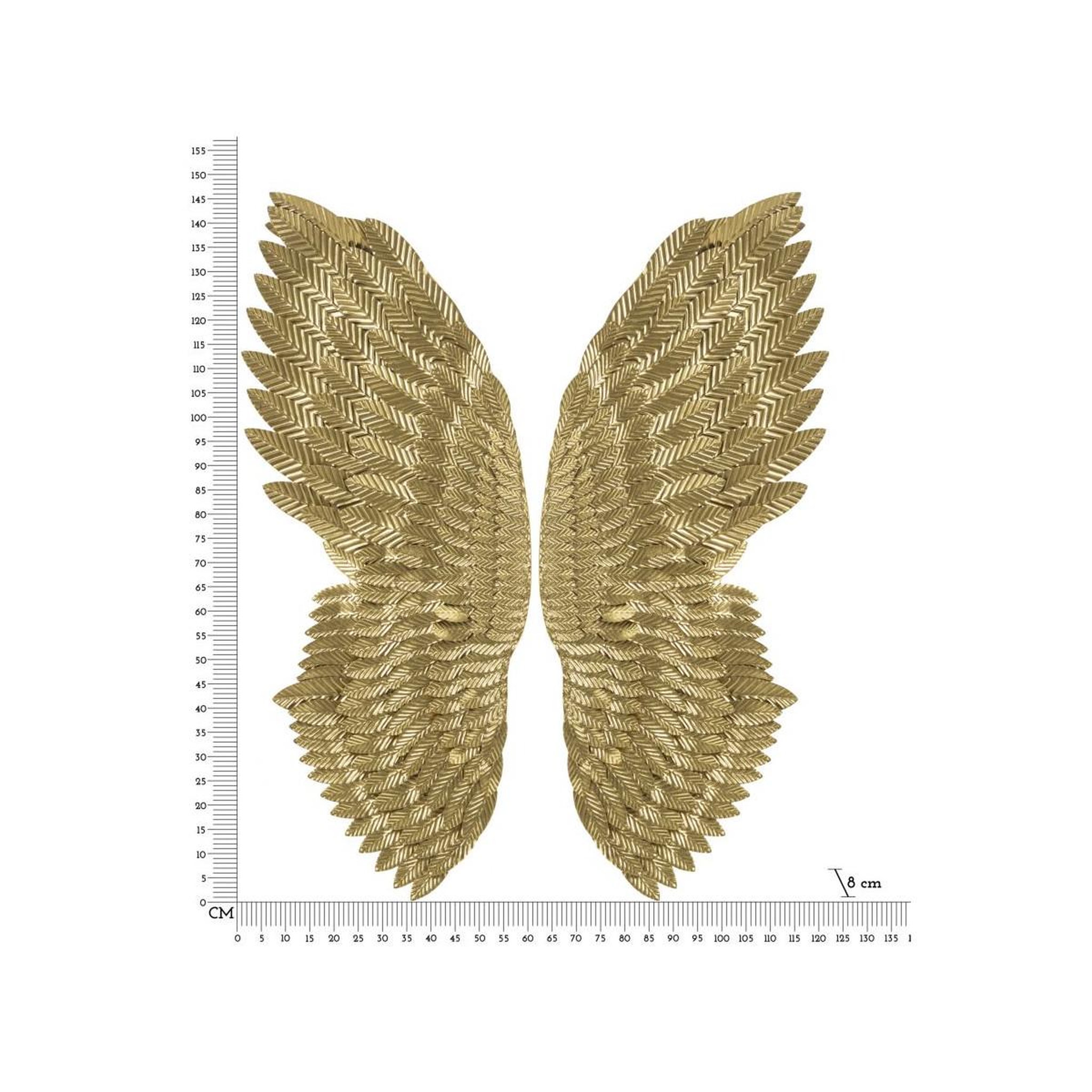 Voir la diapositive 6 : Paris Prix Paire d'ailes en métal  super  146cm or