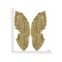 Voir la diapositive 6 : Paris Prix Paire d'Ailes en Métal  Super  146cm Or