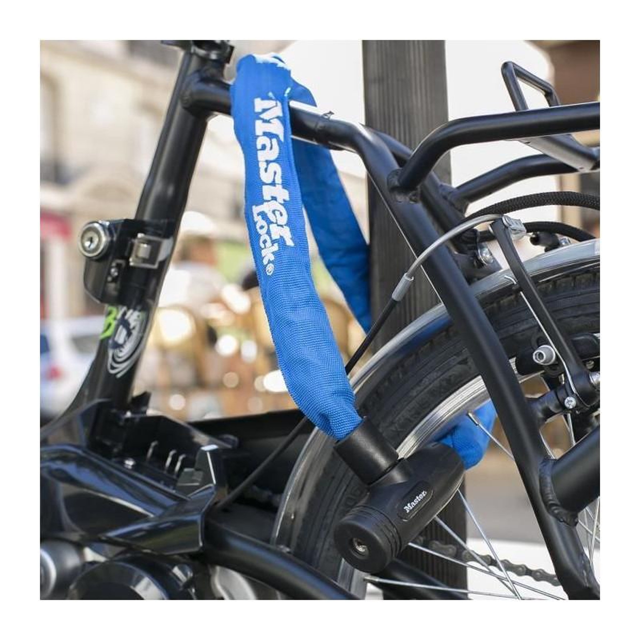Voir la diapositive 4 : Master lock MASTER LOCK Chaîne Antivol Vélo [Clé] [90 cm Chaîne] [Bleu] 8391EURDPROCOLB