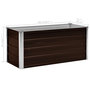 Voir la diapositive 6 : VIDAXL Lit sureleve de jardin Marron 100x40x45 cm Acier galvanise