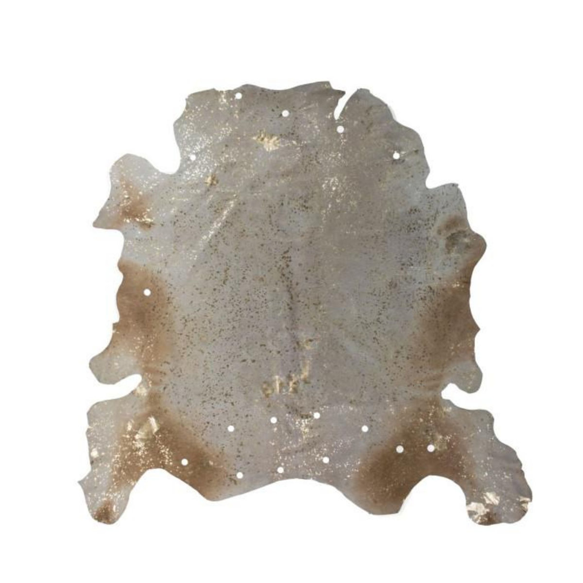 Paris Prix Tapis Peau de Vache  Glam  Ivoire & Or