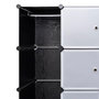 Voir la diapositive 4 : VIDAXL Armoire modulaire 18 compartiments Noir et blanc 37x146x180,5cm
