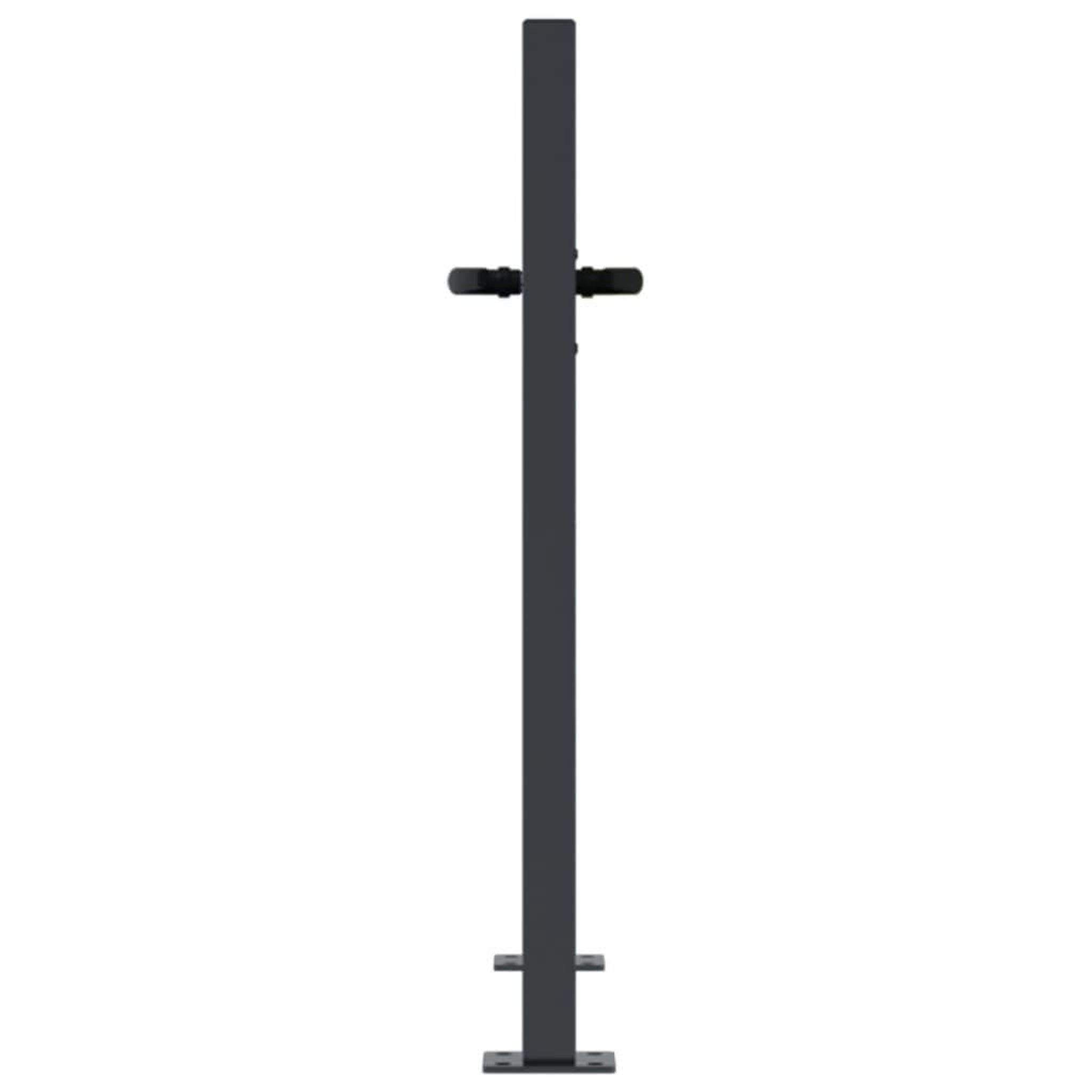 Voir la diapositive 5 : VIDAXL Portail de jardin anthracite 105x80 cm acier conception d'arbre