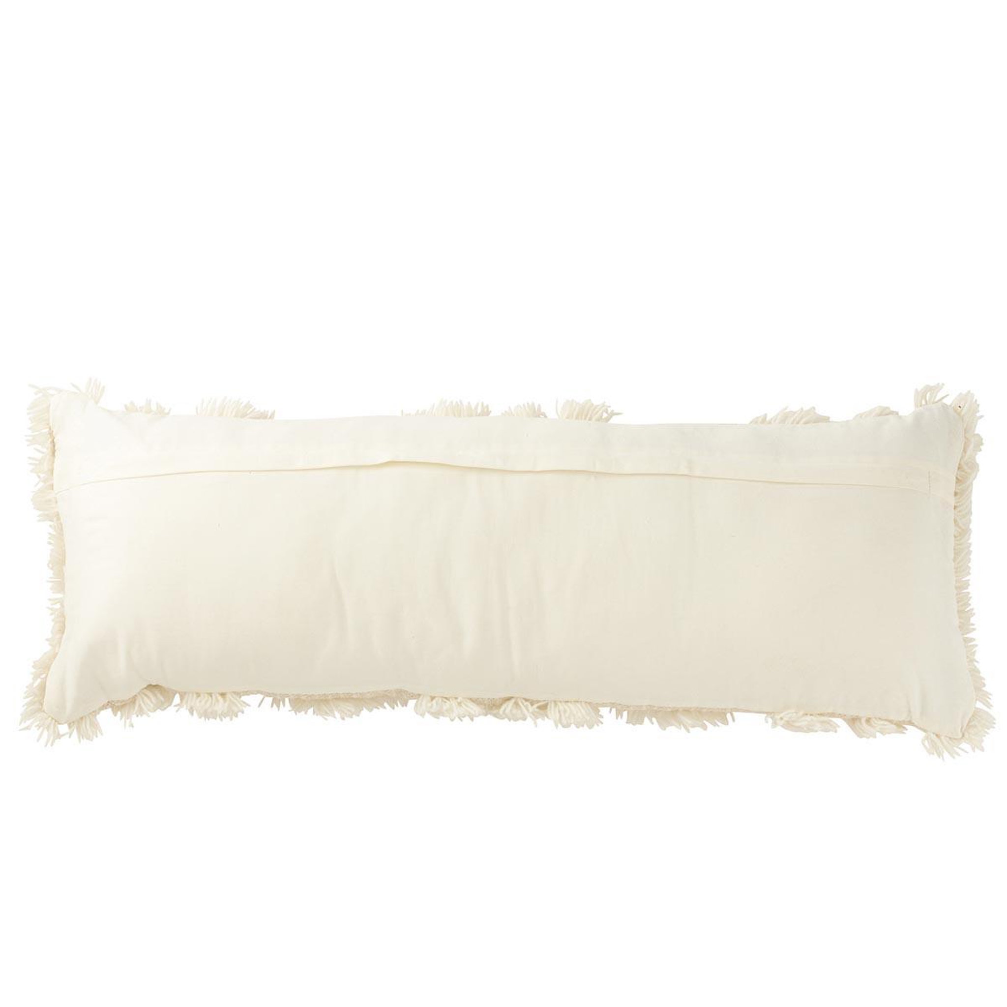 Voir la diapositive 2 : J-LINE Coussin déco  flèches de sequin  35x100cm crème & or
