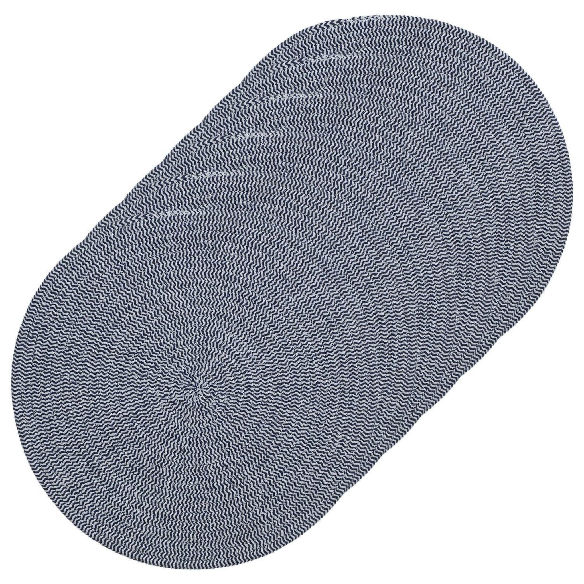 Voir la diapositive 1 : TOILINUX Lot de 6 sets de table rond en coton Alana