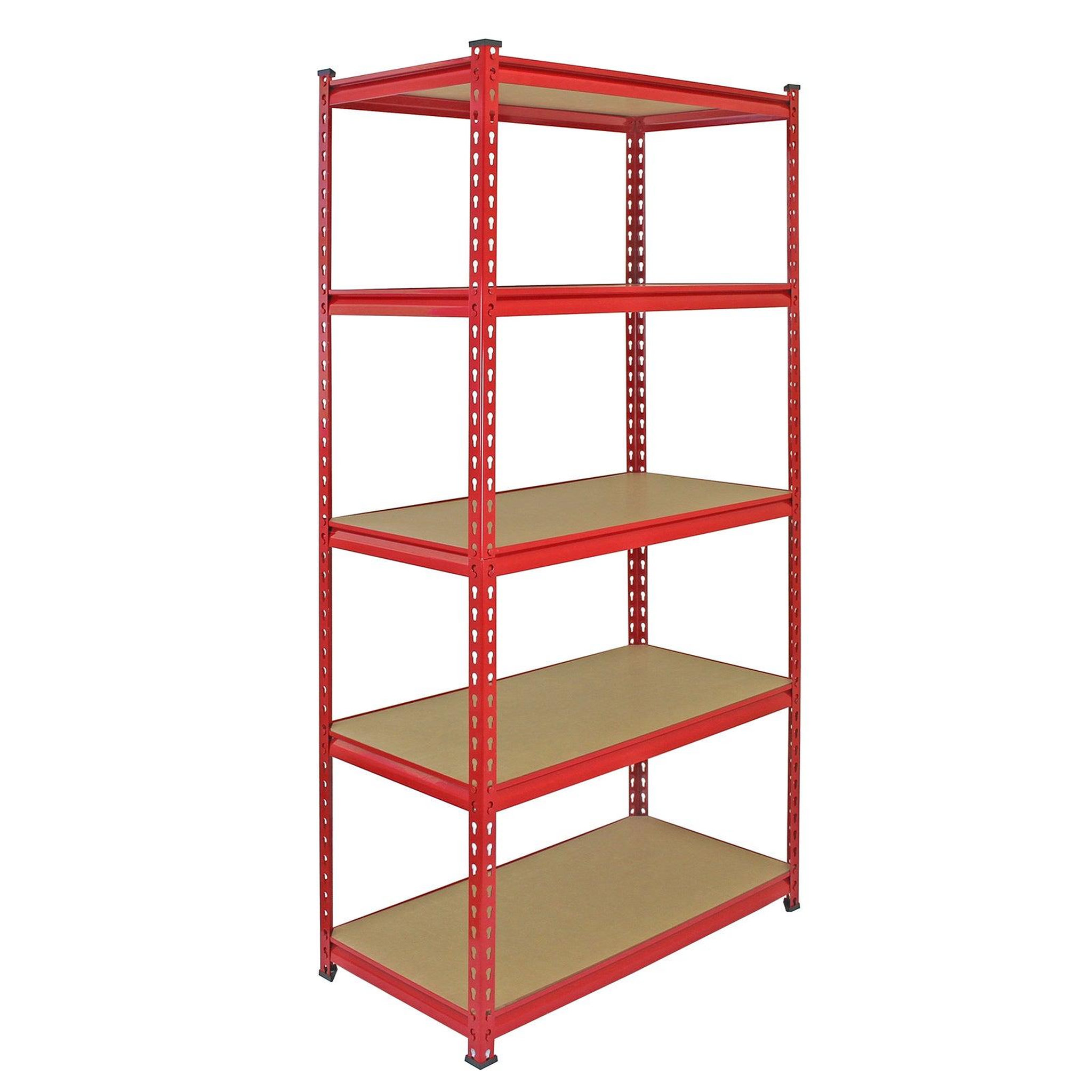 Voir la diapositive 2 : MONSTER RACKING 3 rayonnages z-rax en acier rouge 90cm x 45cm x 183cm