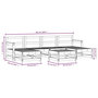 Voir la diapositive 6 : VIDAXL Salon de jardin 7 pcs bois de pin impregne