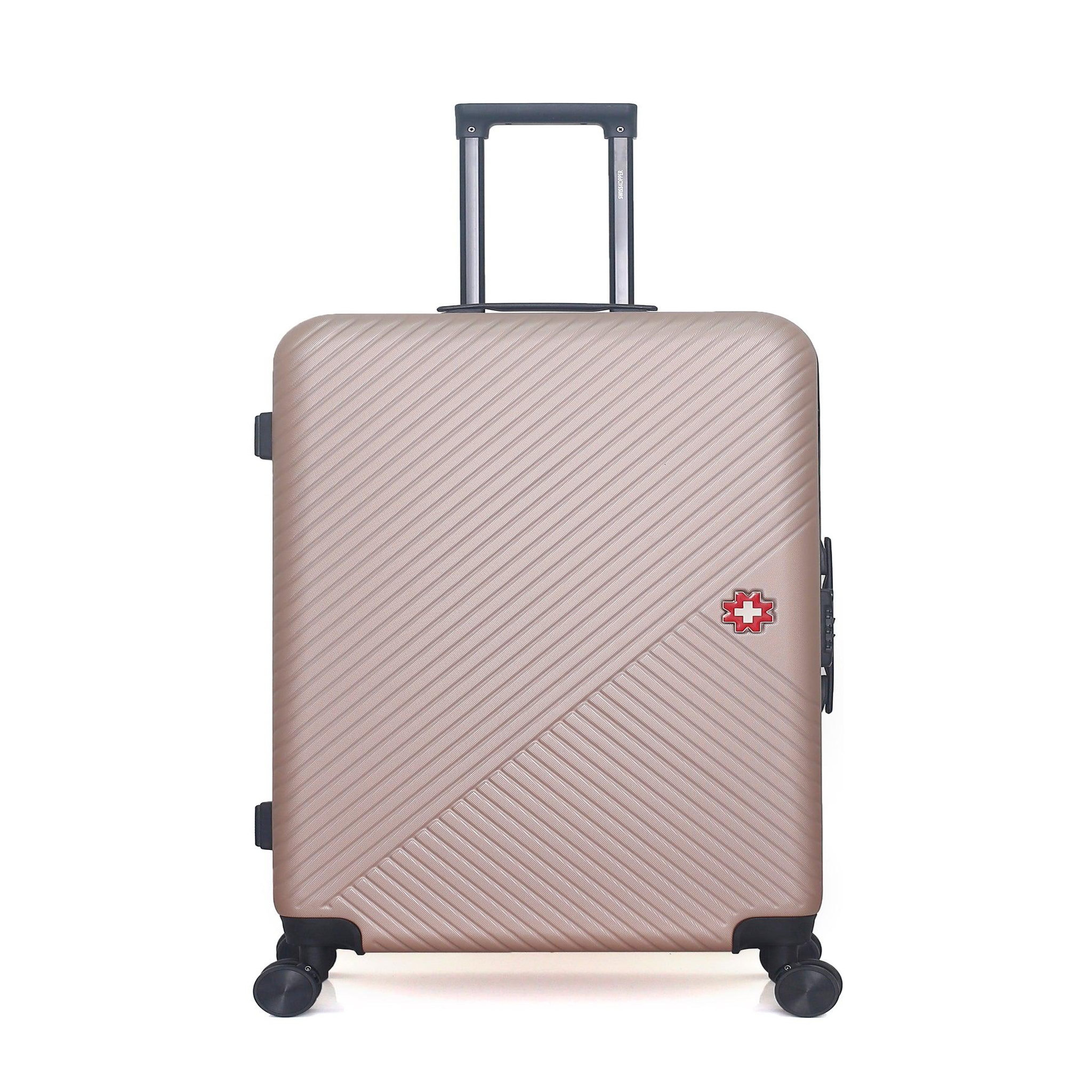 SWISS KOPPER Swiss kopper - valise grand format spiez 75 cm 4 roues. Coloris disponibles : Bleu, Beige, Noir, Gris, Vert, Rose