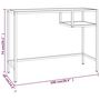 Voir la diapositive 6 : VIDAXL Bureau d'ordinateur Marbre noir 100x36x74 cm Verre trempe