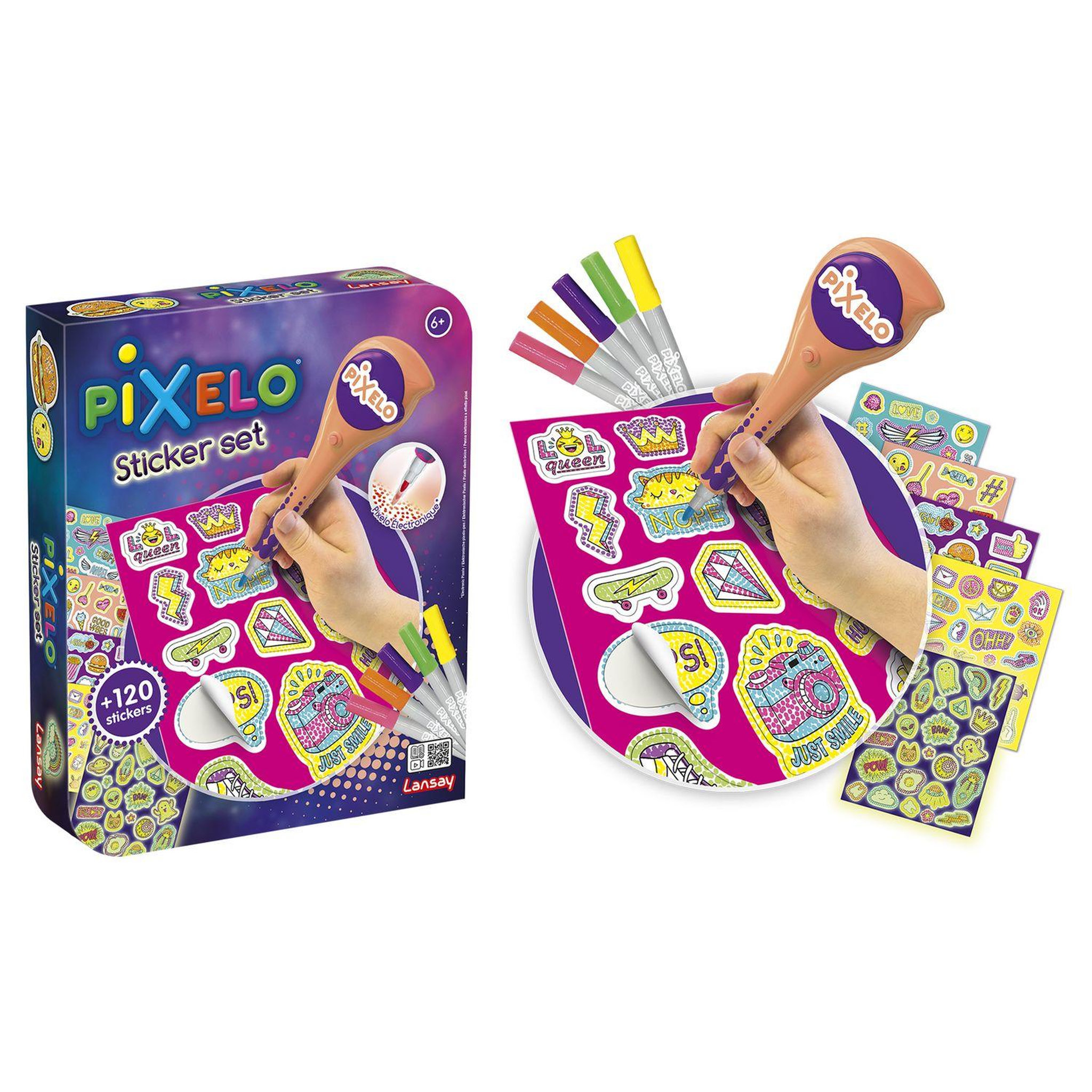Voir la diapositive 2 : LANSAY Pixelo Sticker Set
