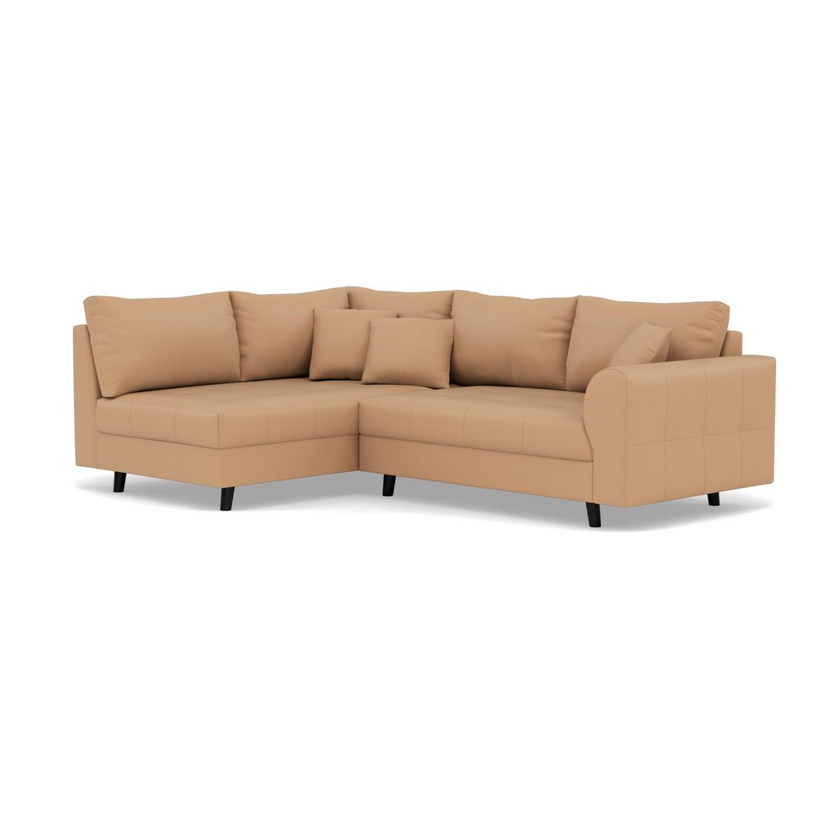 LISA DESIGN Rune - canapé d'angle gauche 4 places en simili