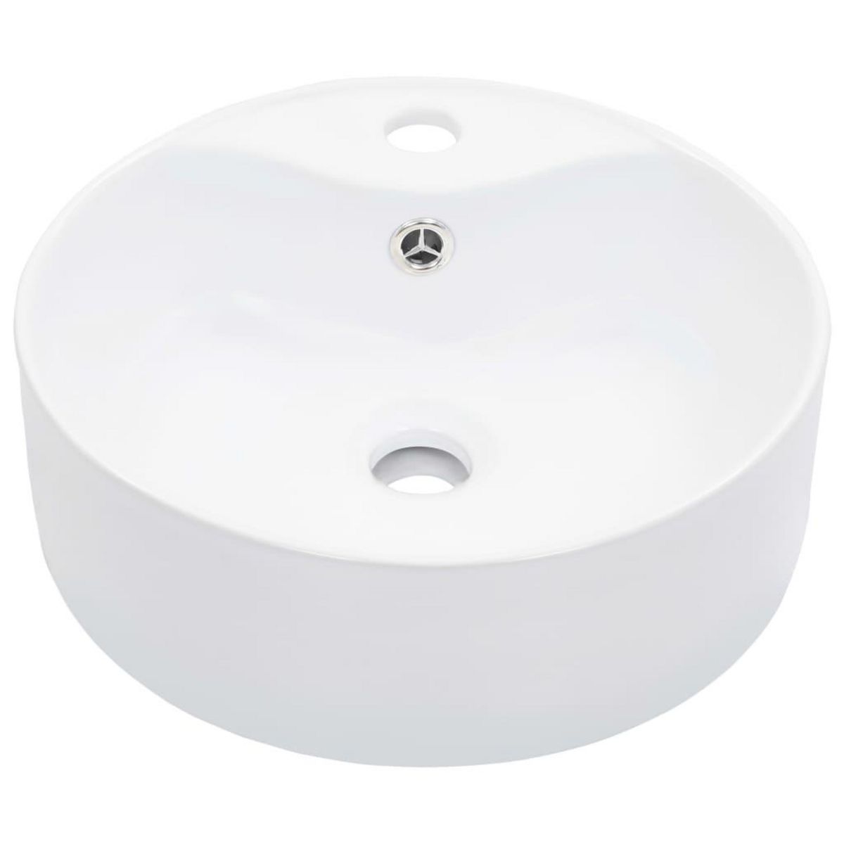 VIDAXL Lavabo avec trop-plein 36x13 cm Ceramique Blanc