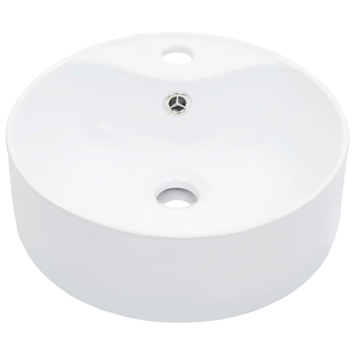 VIDAXL Lavabo avec trop-plein 36x13 cm Ceramique Blanc