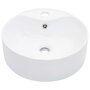 Voir la diapositive 2 : VIDAXL Lavabo avec trop-plein 36x13 cm Ceramique Blanc
