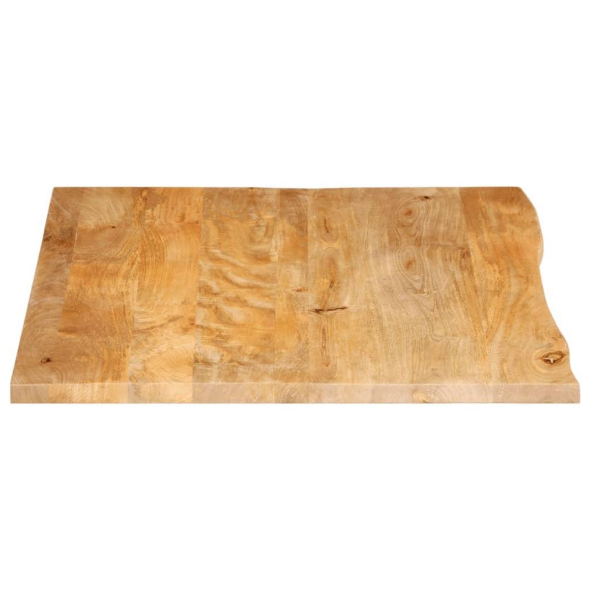 VIDAXL Dessus de table a bord vivant 100x80x2,5cm bois massif manguier