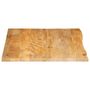 Voir la diapositive 4 : VIDAXL Dessus de table a bord vivant 100x80x2,5cm bois massif manguier