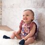 Petit Béguin Barboteuse bébé fille en gaze de coton Dolce Farniente