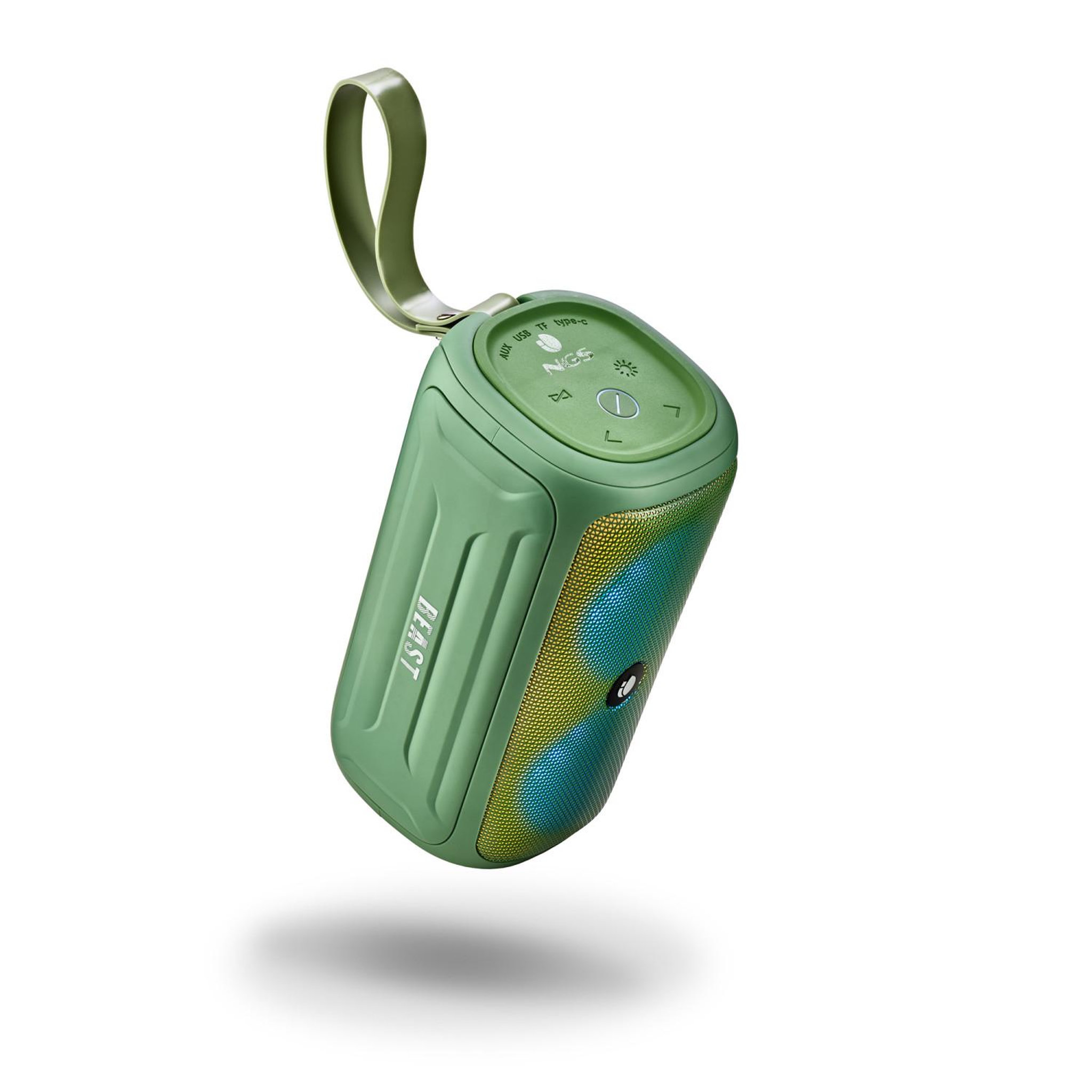 Voir la diapositive 3 : NGS Enceinte portable bluetooth NGS Roller Beast 32W verte