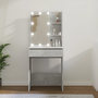 Voir la diapositive 1 : VIDAXL Coiffeuse avec LED Gris beton 60x40x140 cm