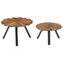 Voir la diapositive 5 : VIDAXL Tables basses 2 pcs Bois de recuperation massif