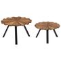 Voir la diapositive 5 : VIDAXL Tables basses 2 pcs Bois de recuperation massif