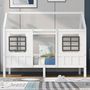 Voir la diapositive 2 : MERAX Lit cabane enfant 90x200cm pin coloris blanc
