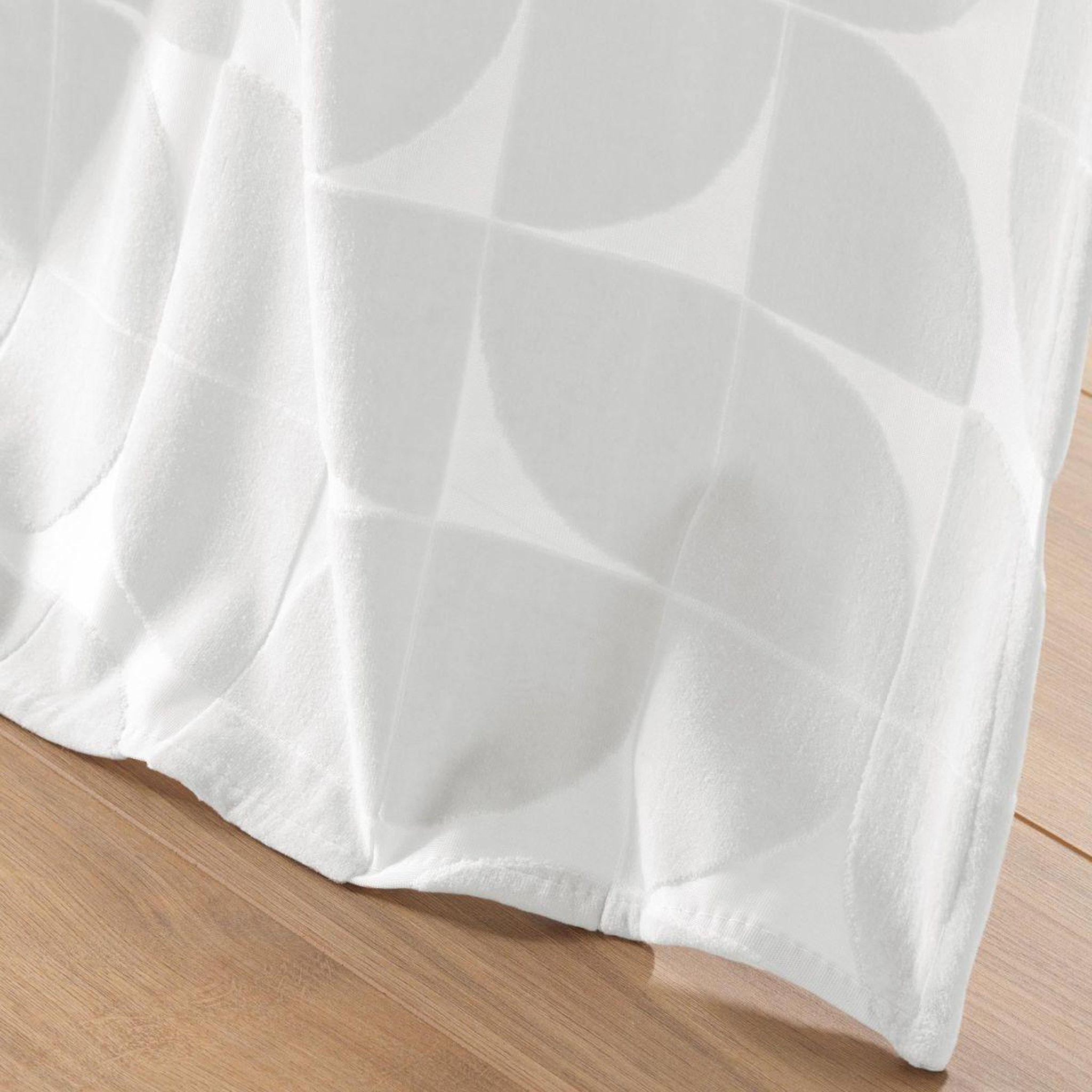 Voir la diapositive 4 : Douceur d'Intérieur Rideau à œillets en velours  geolia  135x260cm blanc