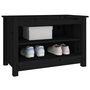 Voir la diapositive 5 : VIDAXL Banc a chaussures Noir 70x38x45,5 cm Bois de pin massif