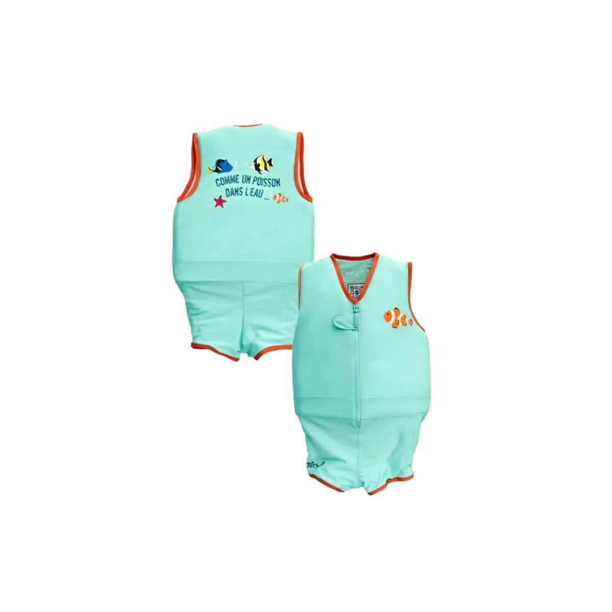 PLOUF Maillot de bain flottant garçon Petit Poisson Taille 6 - Plouf